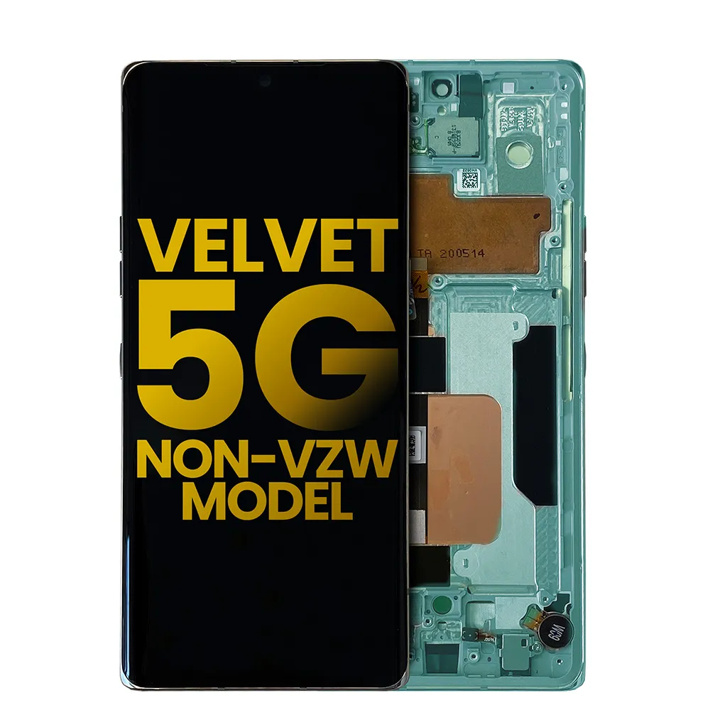1-118.webp OLED Assembly With Frame Compatible For LG Velvet 5G (Non-Verizon 5G UW Frame) LCD Screen Display - Image 1