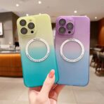 Magnetic Phone Case Two-color gradient